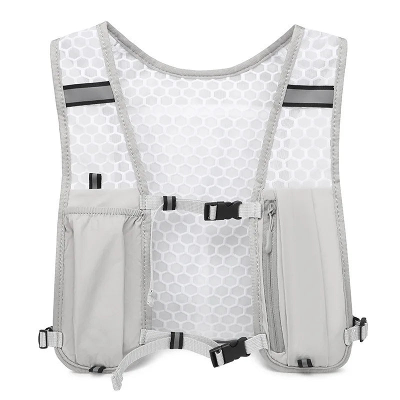 Running Vest for Women Men, Adjustable Chest Strap Running Hydration Vest Lightweight Reflective Hydration Backpack for Marathon