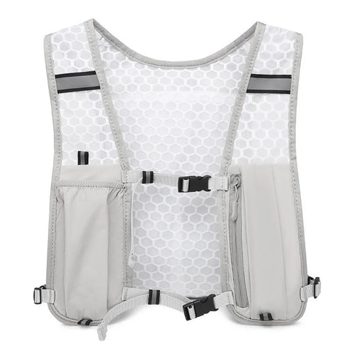 Running Vest for Women Men, Adjustable Chest Strap Running Hydration Vest Lightweight Reflective Hydration Backpack for Marathon