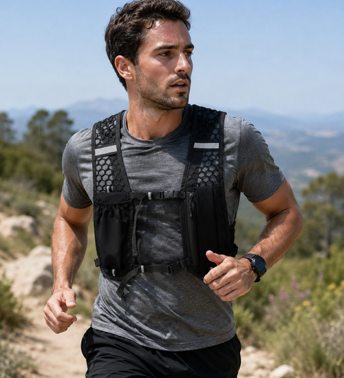 Gilet d'hydratation sportif ajustable pour hommes et femmes | Respirant et Léger | Disponible dans 4 couleurs