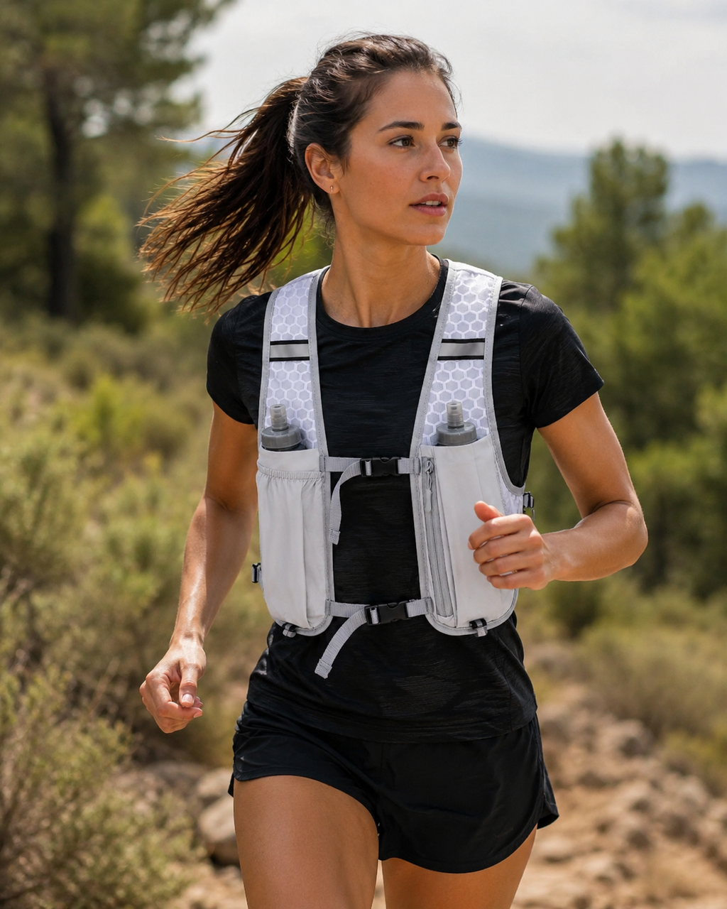 Gilet d'hydratation sportif ajustable pour hommes et femmes | Respirant et Léger